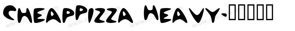 CheapPizza Heavy字体转换
